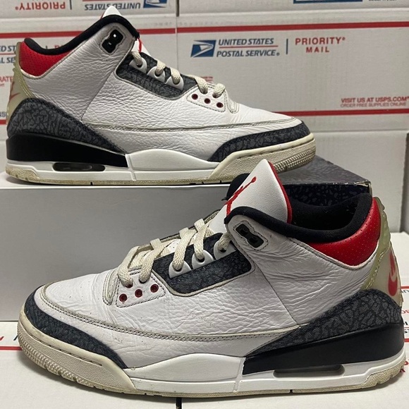 Nike Air Jordan 3 Retro “Denim Fire Red” 2020 - Picture 6 of 7